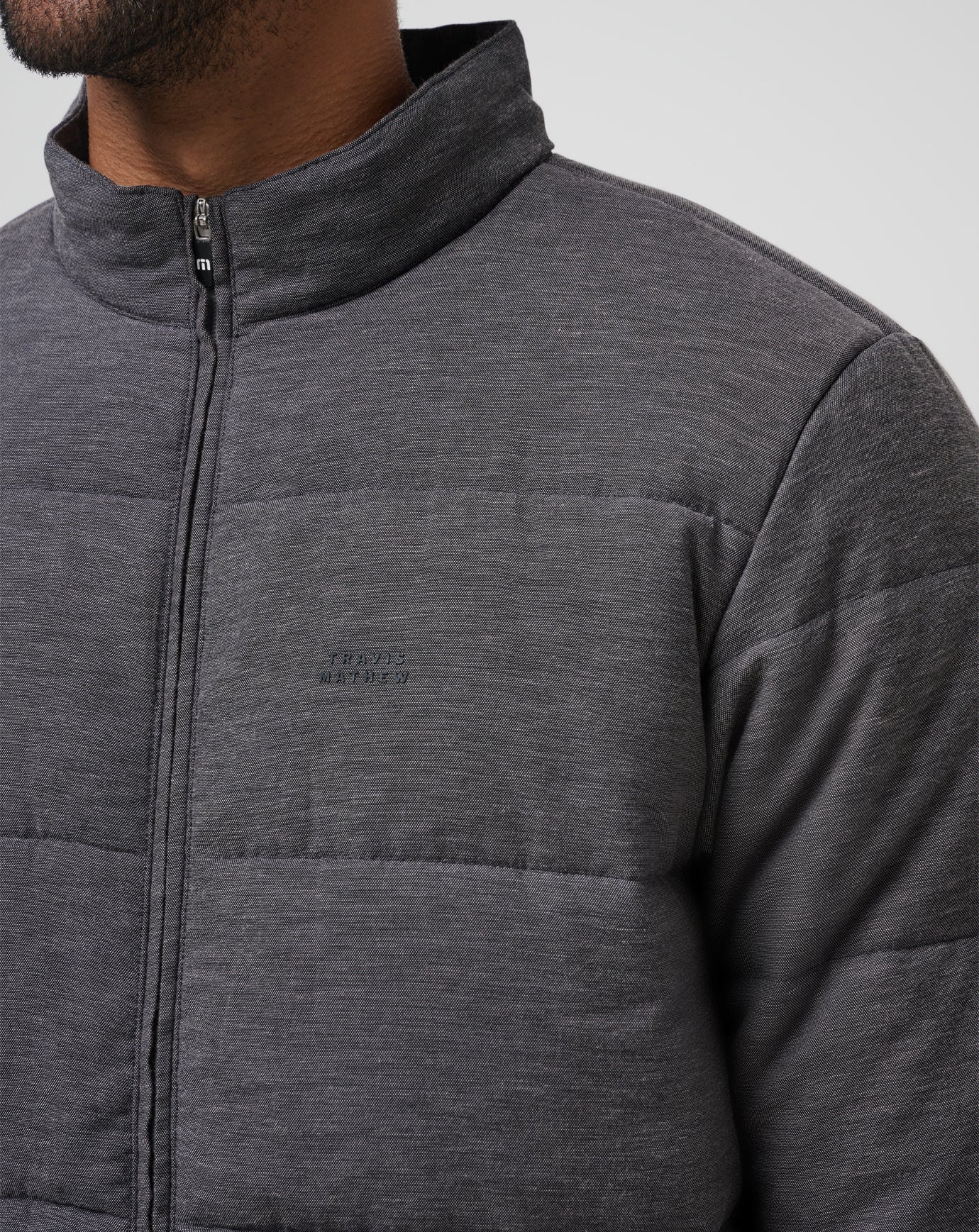 Heather Black Travis Mathew Climate Drop Jacket