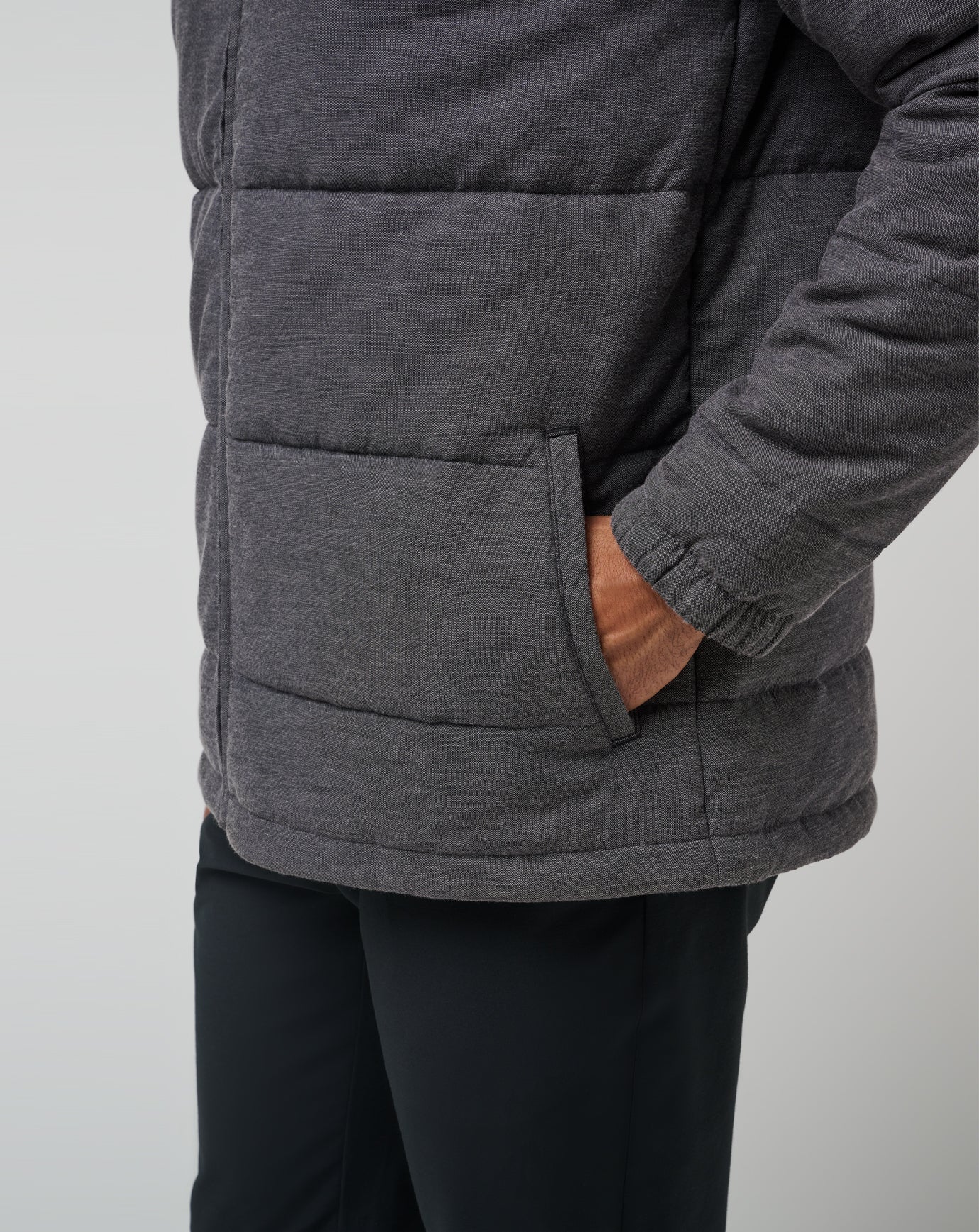 Heather Black Travis Mathew Climate Drop Jacket