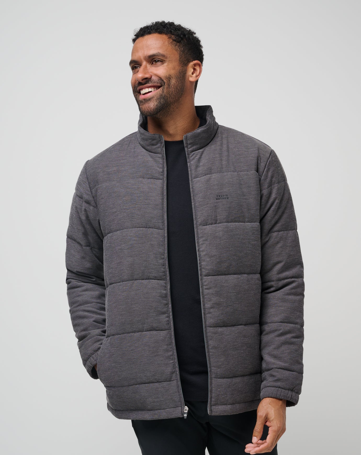 Heather Black Travis Mathew Climate Drop Jacket