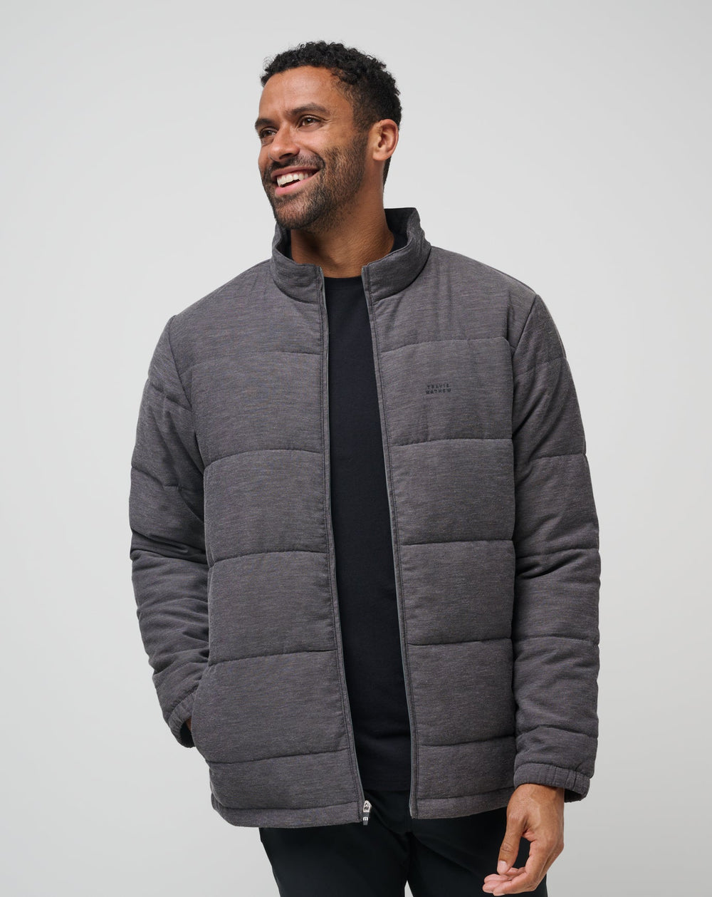 Heather Black Travis Mathew Climate Drop Jacket