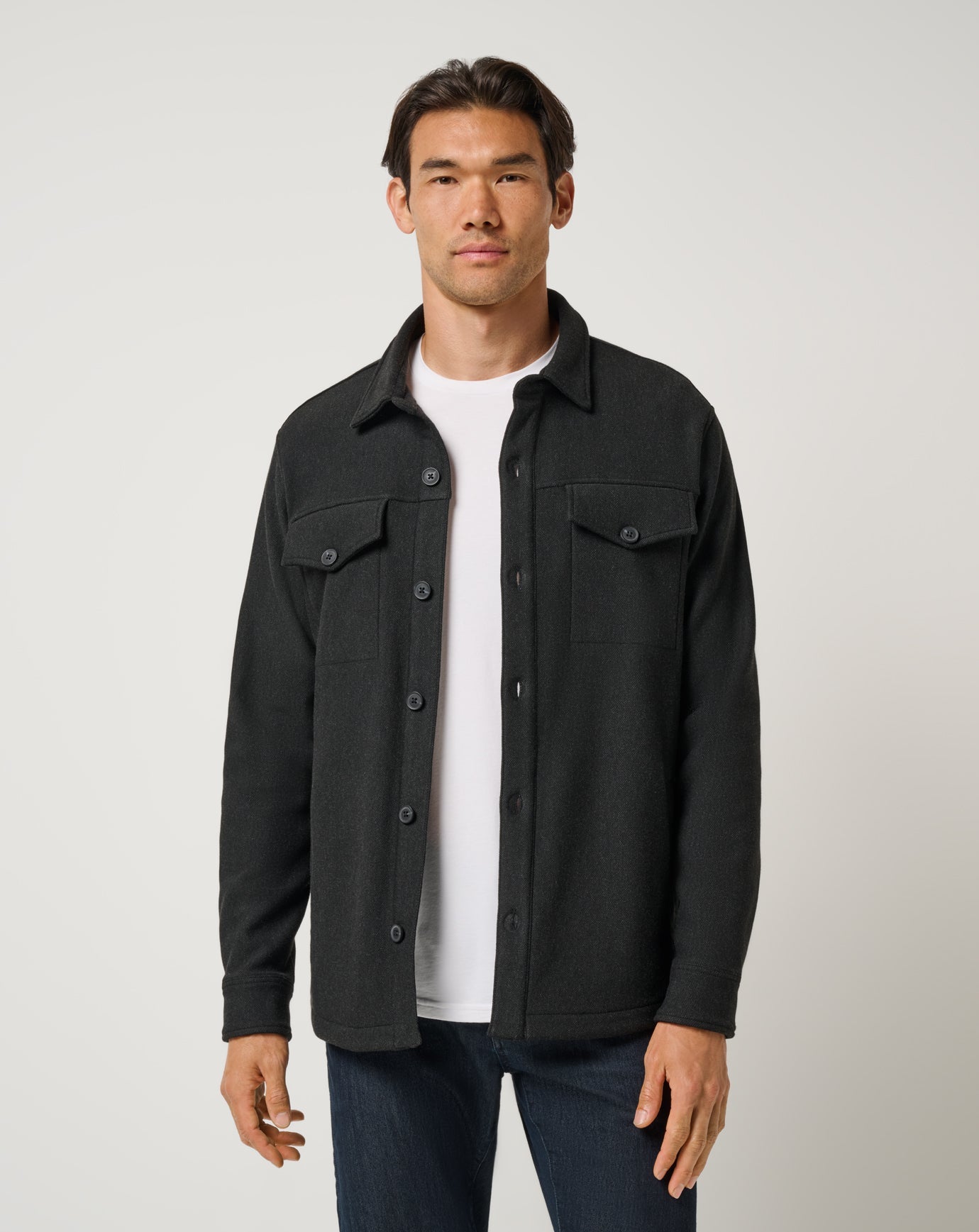 Black Travis Mathew Are We There Yet Shirt Jacket