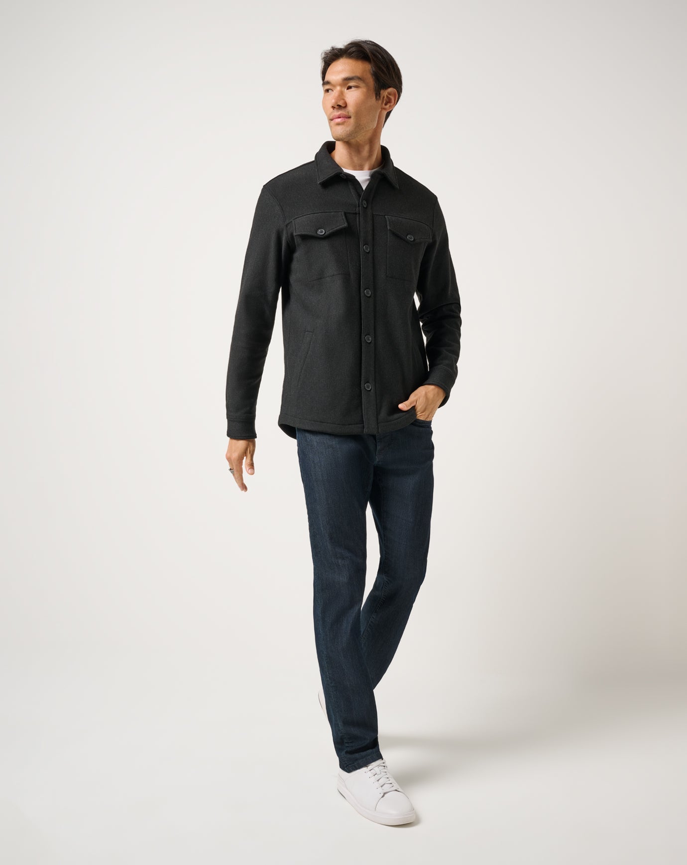 Black Travis Mathew Are We There Yet Shirt Jacket
