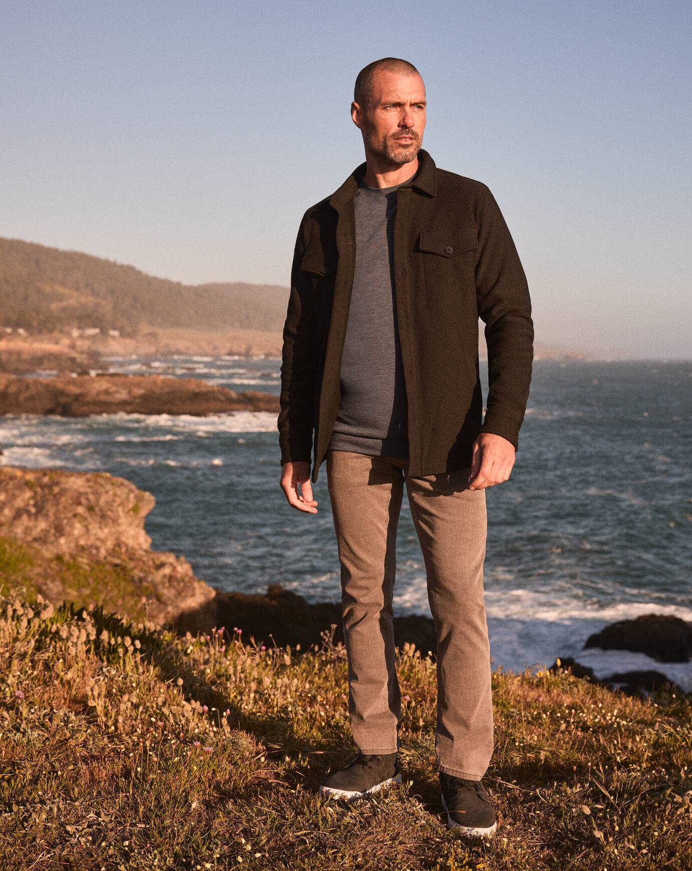 Black Travis Mathew Are We There Yet Shirt Jacket