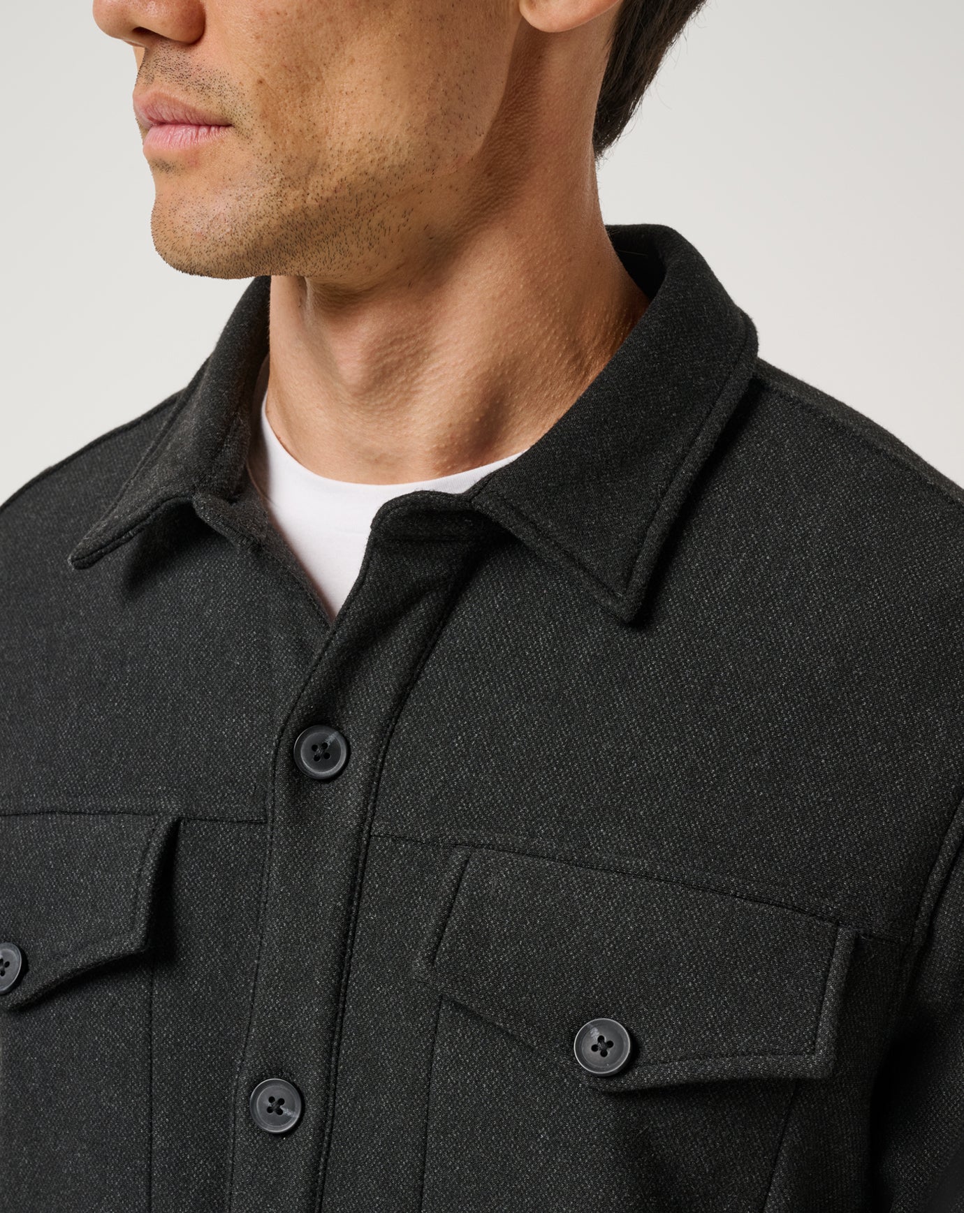 Black Travis Mathew Are We There Yet Shirt Jacket