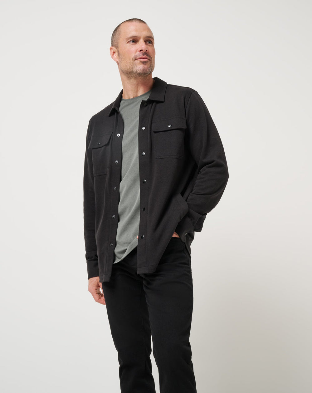 Black Travis Mathew You Pick Shirt Jacket