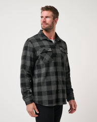 Black/Grey Travis Mathew Return Flight Shirt Jacket