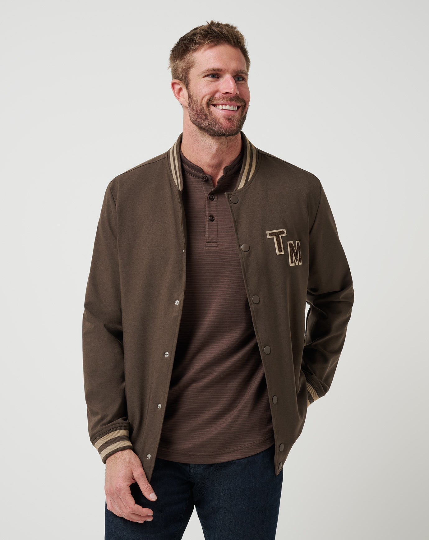 Chocolate Brown Travis Mathew Touch Down Jacket