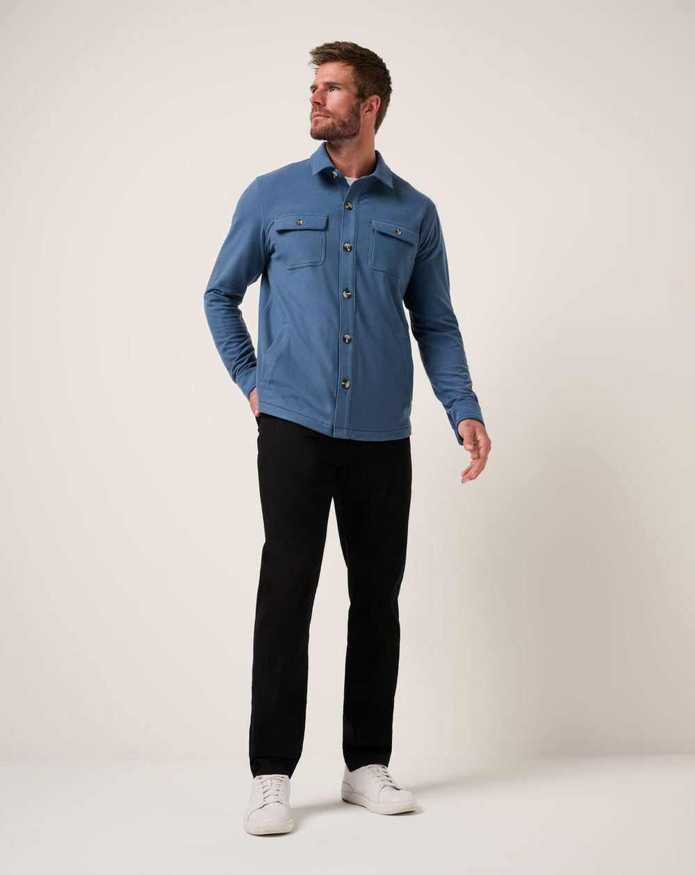 Bering Sea Travis Mathew Peak Fleece Shirt Jacket