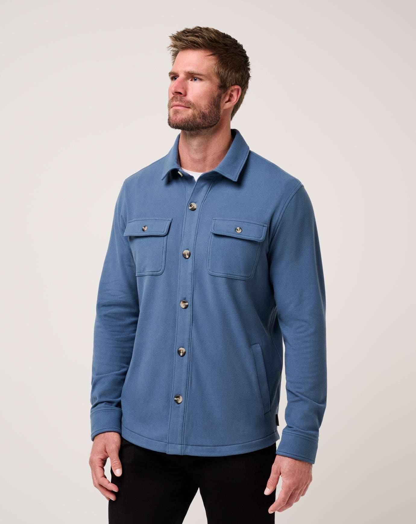 Bering Sea Travis Mathew Peak Fleece Shirt Jacket