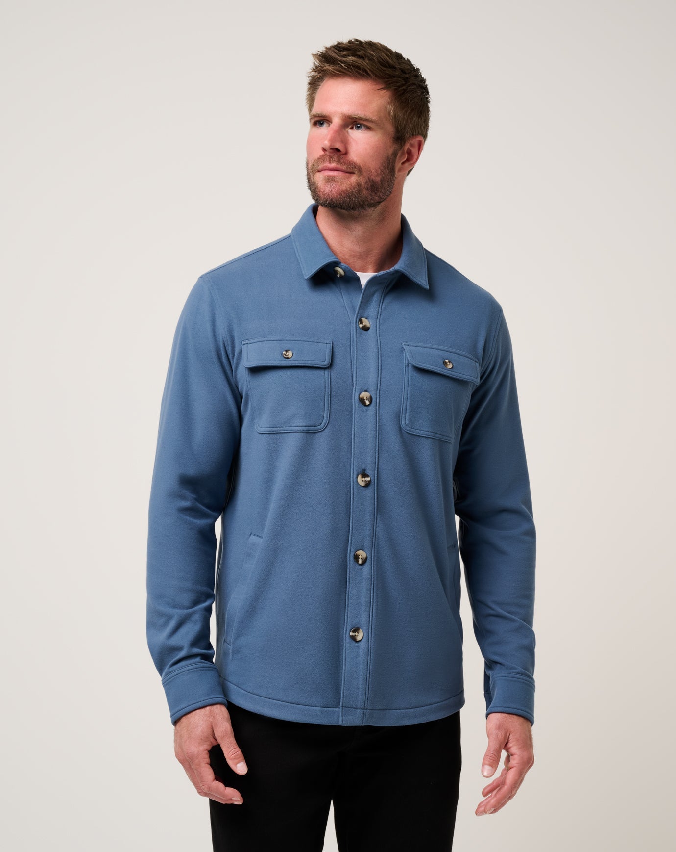 Bering Sea Travis Mathew Peak Fleece Shirt Jacket