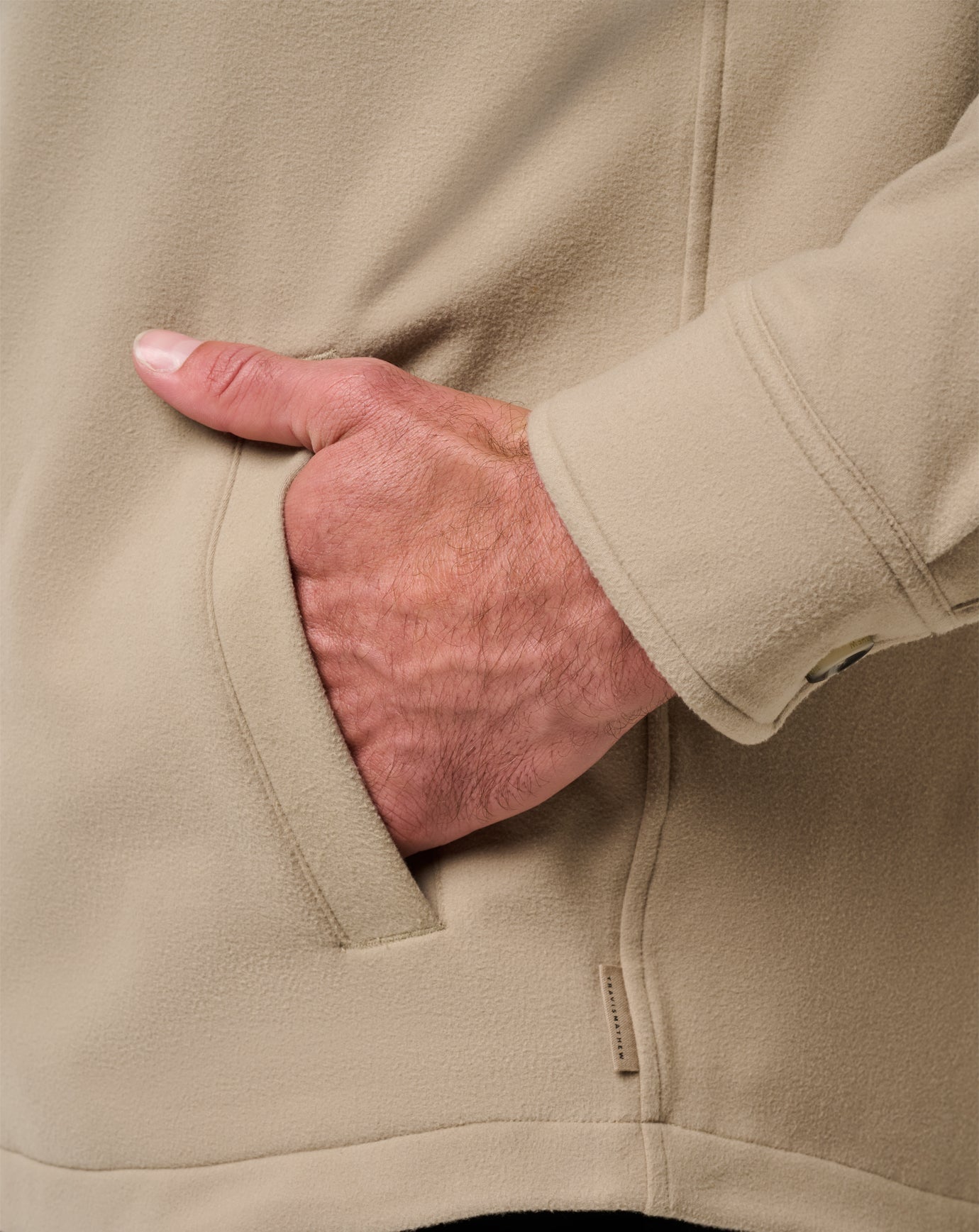 Weathered Teak Travis Mathew Peak Fleece Shirt Jacket