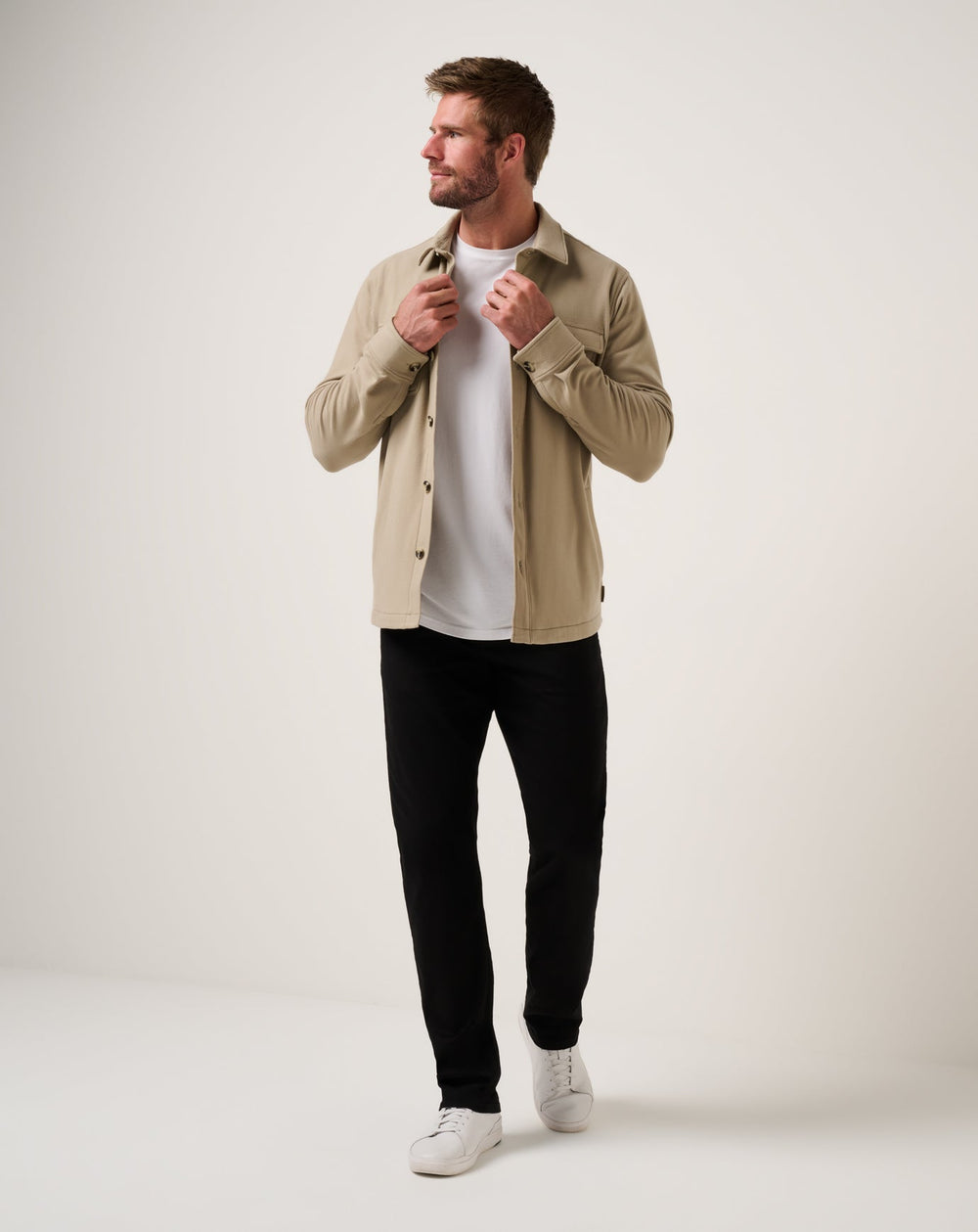 Weathered Teak Travis Mathew Peak Fleece Shirt Jacket