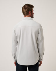 Heather Light Grey Travis Mathew Wanna Bet Shirt Jacket