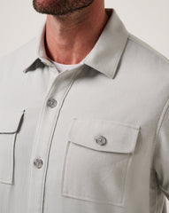 Heather Light Grey Travis Mathew Wanna Bet Shirt Jacket