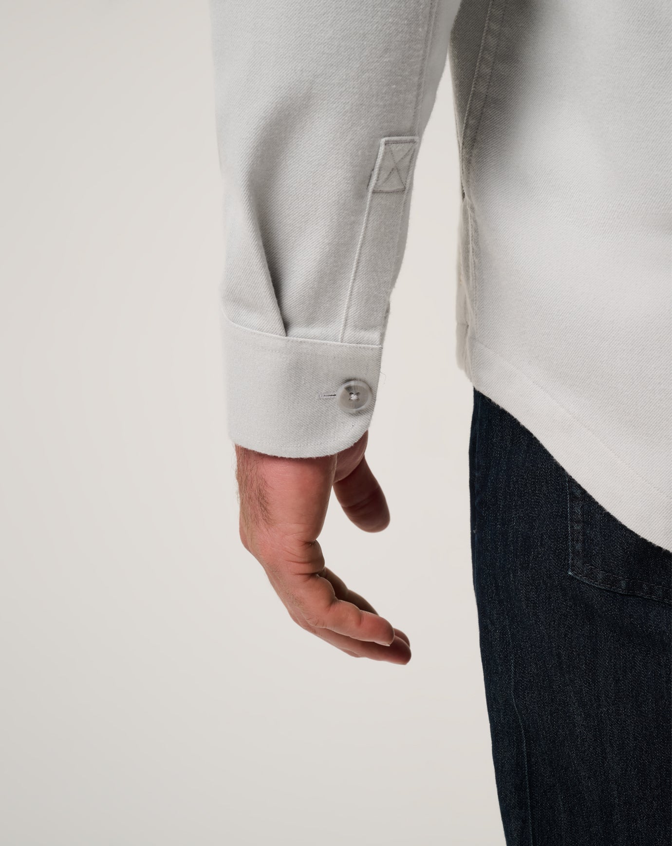 Heather Light Grey Travis Mathew Wanna Bet Shirt Jacket
