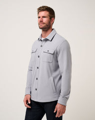 Sleet Travis Mathew Peak Fleece Shirt Jacket