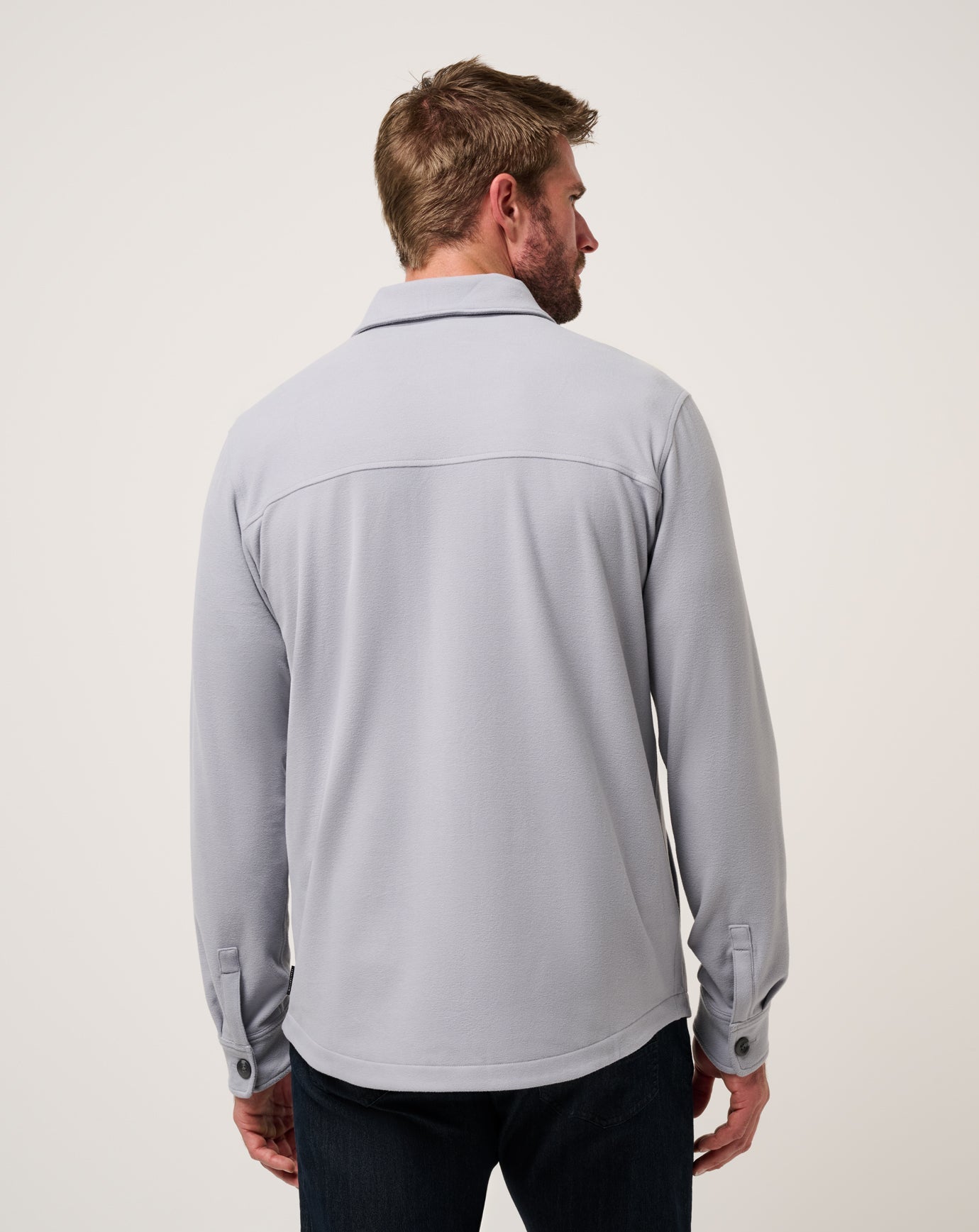 Sleet Travis Mathew Peak Fleece Shirt Jacket