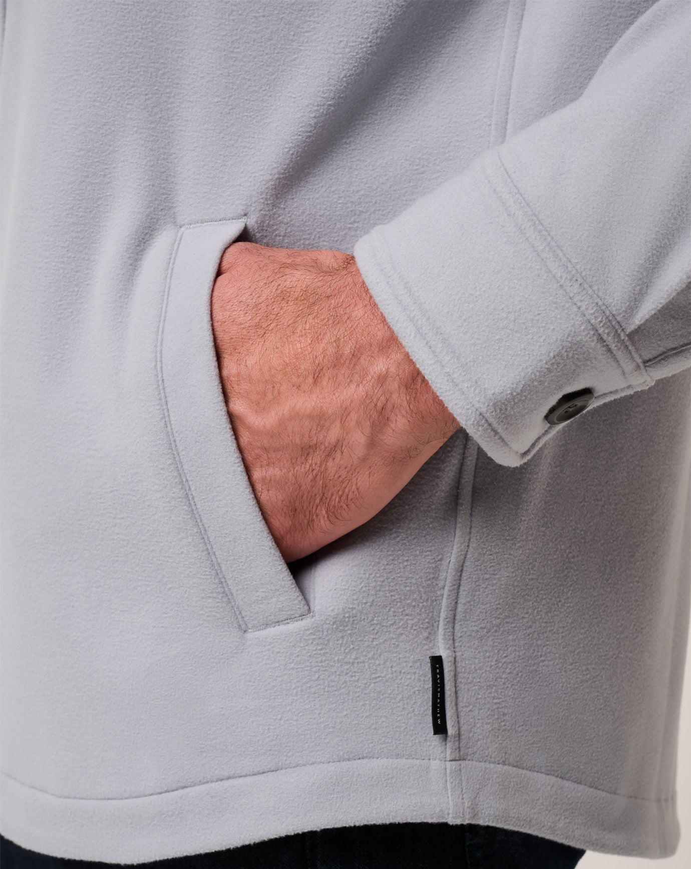 Sleet Travis Mathew Peak Fleece Shirt Jacket