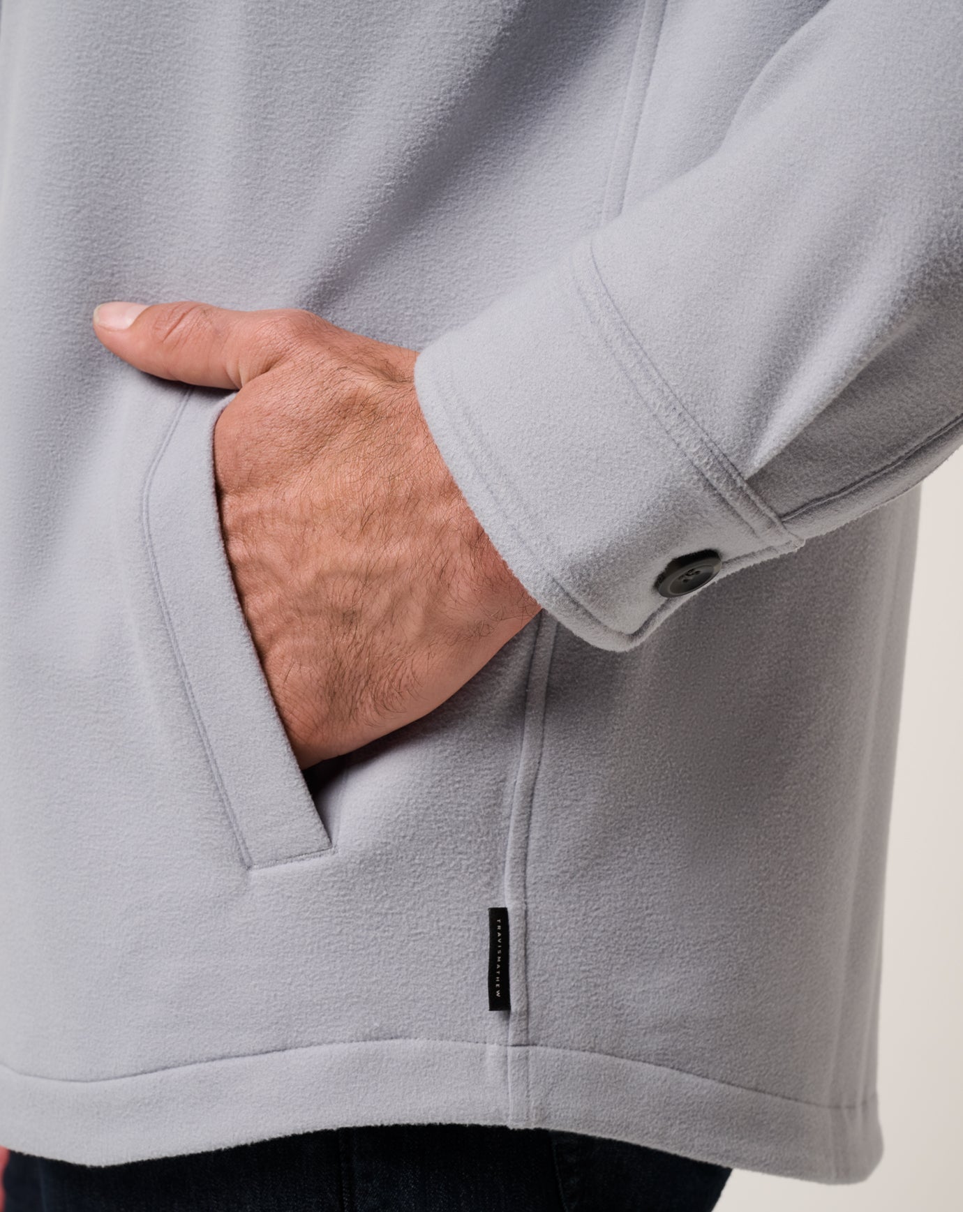 Sleet Travis Mathew Peak Fleece Shirt Jacket