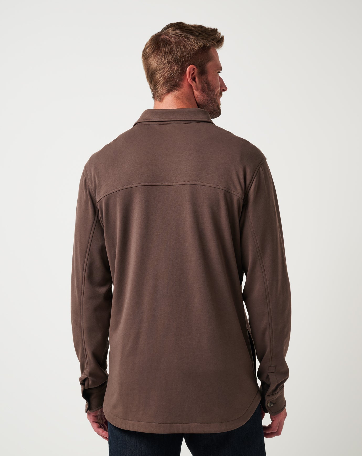 Chocolate Travis Mathew Cloud Shirt Jacket