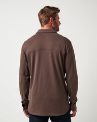 Chocolate Travis Mathew Cloud Shirt Jacket