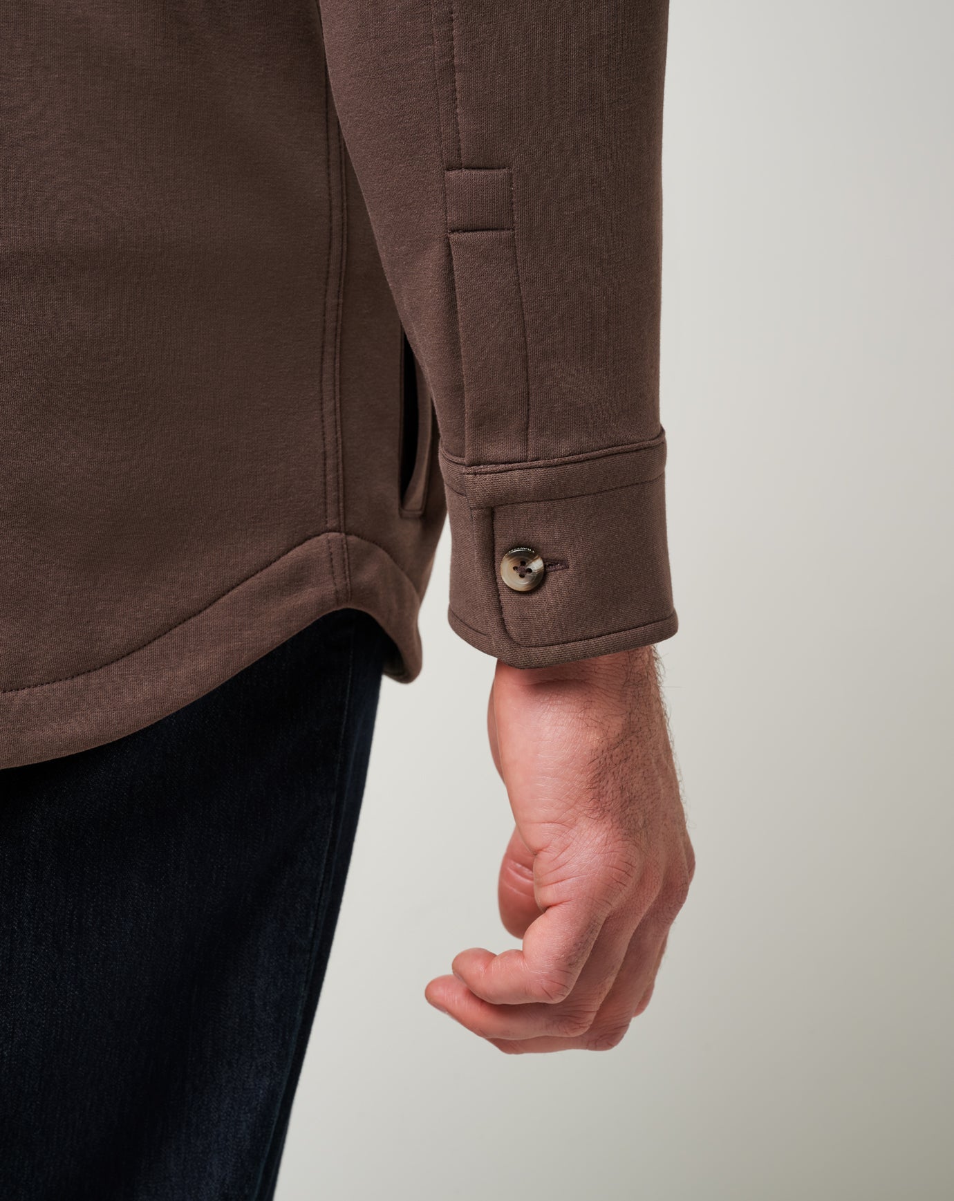 Chocolate Travis Mathew Cloud Shirt Jacket
