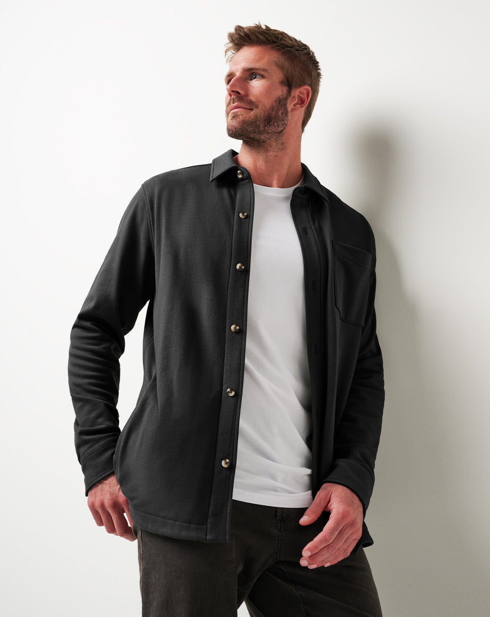 Black Travis Mathew Cloud Shirt Jacket