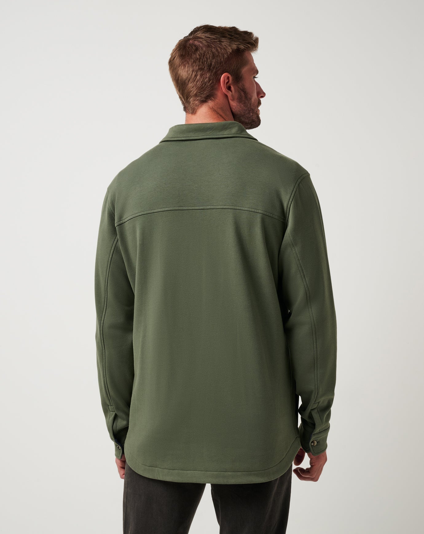 Dark Olive Travis Mathew Cloud Shirt Jacket