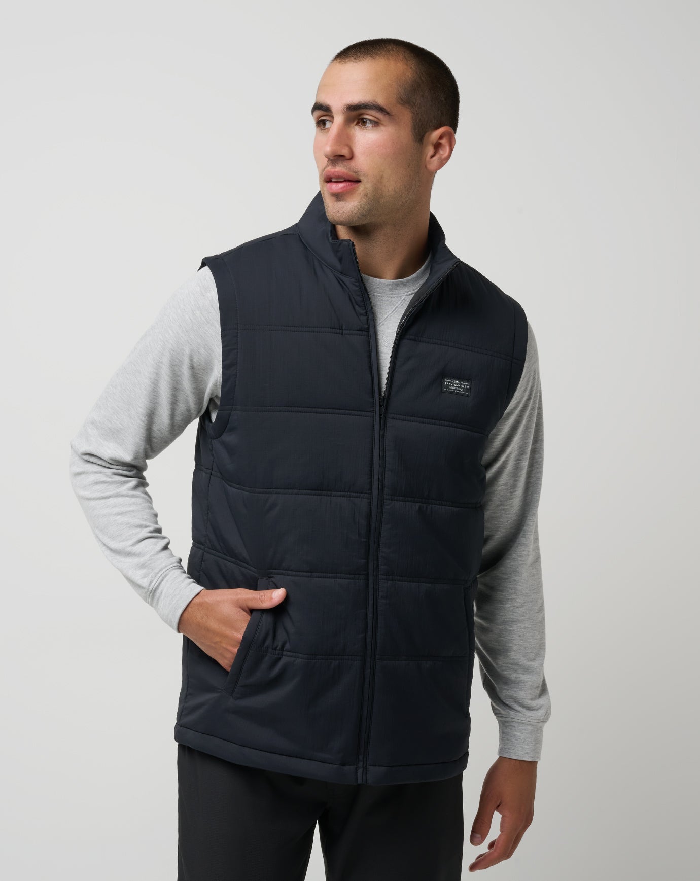 Black Travis Mathew Palisades Puffer Vest