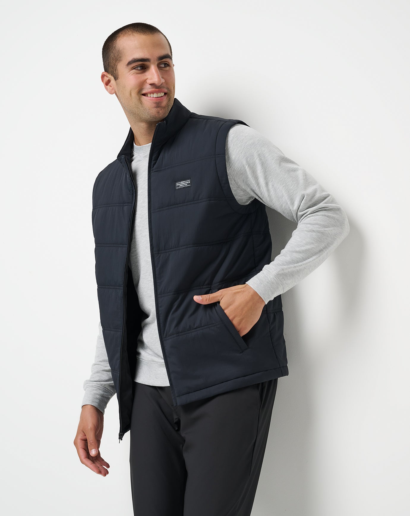 Black Travis Mathew Palisades Puffer Vest