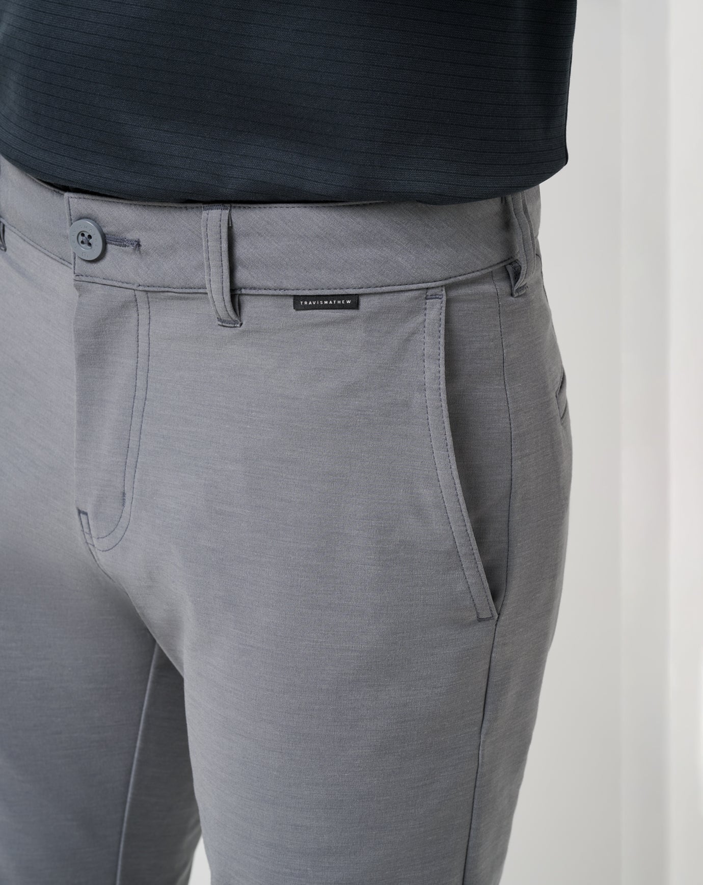 Heather Quiet Shade Travis Mathew Open To Close Tech Chino Pant