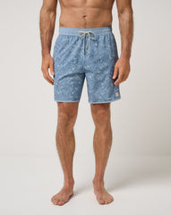 Ash Blue Travis Mathew Tidal Whisper Boardshort 18In