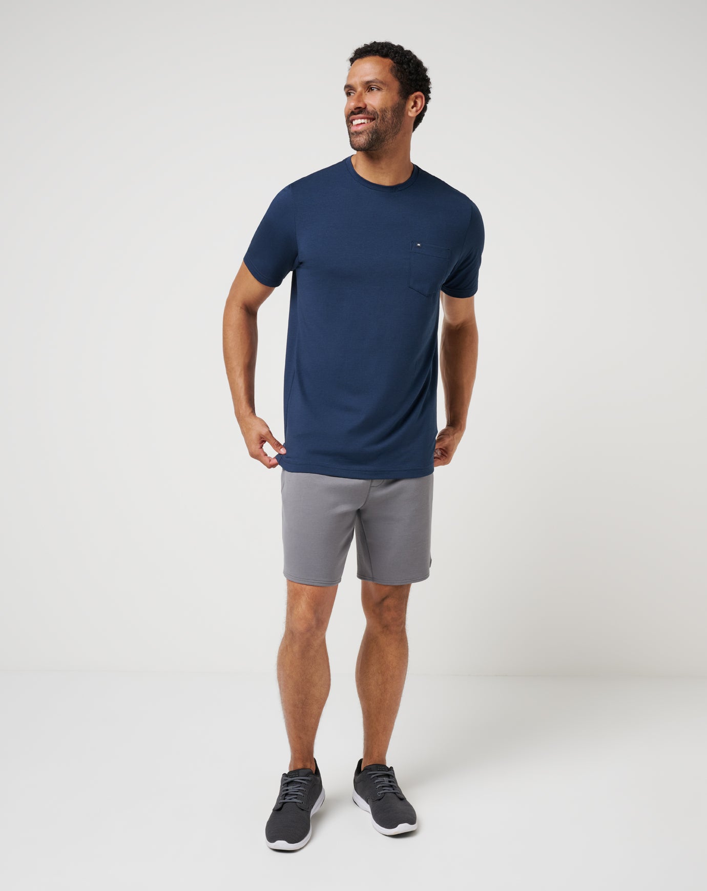 Heather Grey Travis Mathew Fibercloud Short 8In