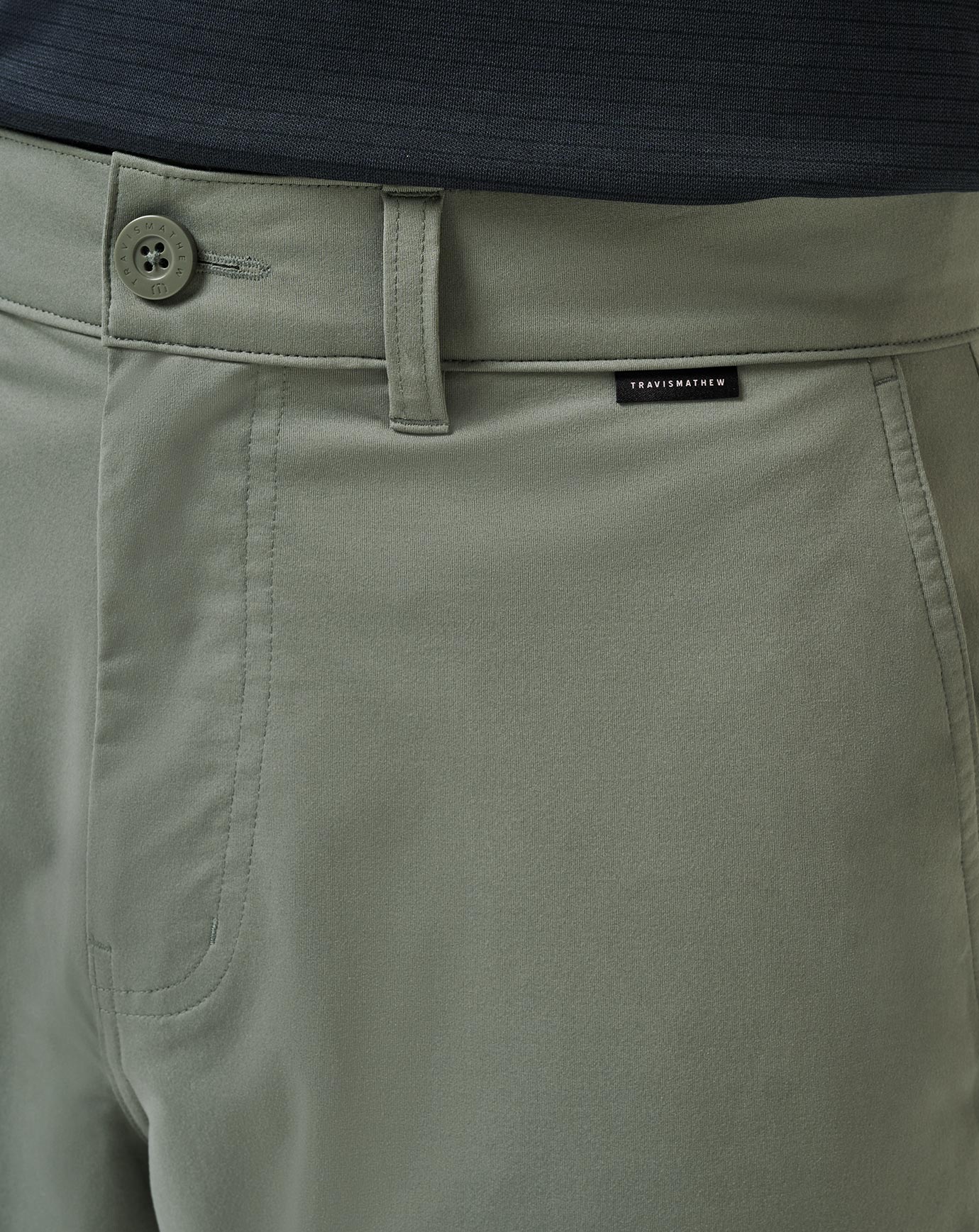 Dark Olive Travis Mathew Tech Knit Short 9In
