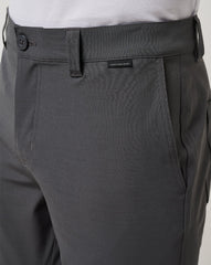 Grey Pinstripe Travis Mathew Travel Year Short 9In