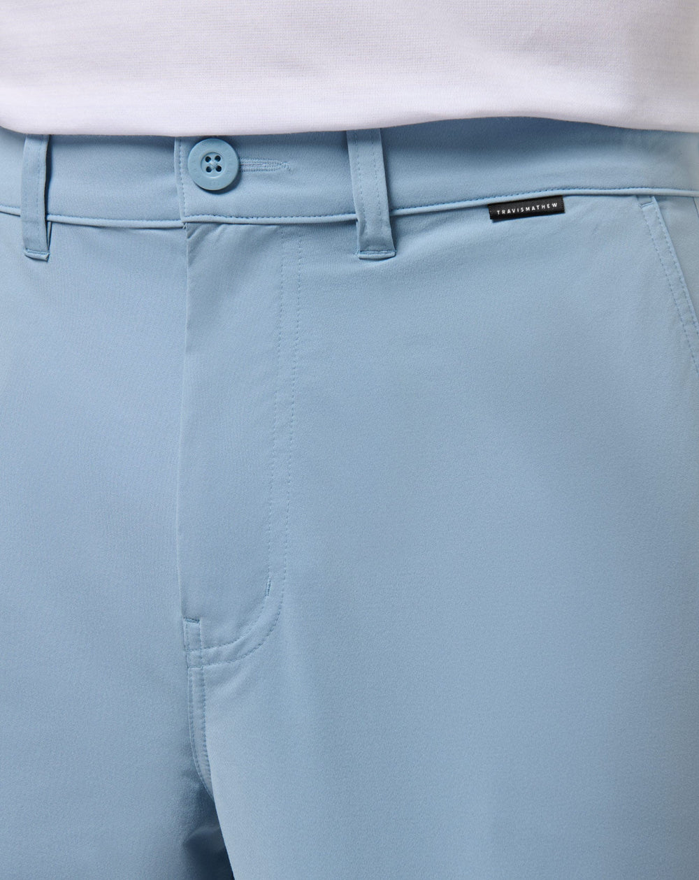 Ash Blue Travis Mathew Tech Knit Short 9In