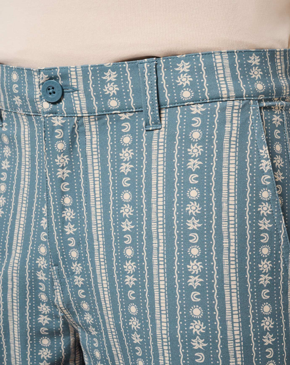 Captains Blue Travis Mathew Tech Chino Print Short 8In