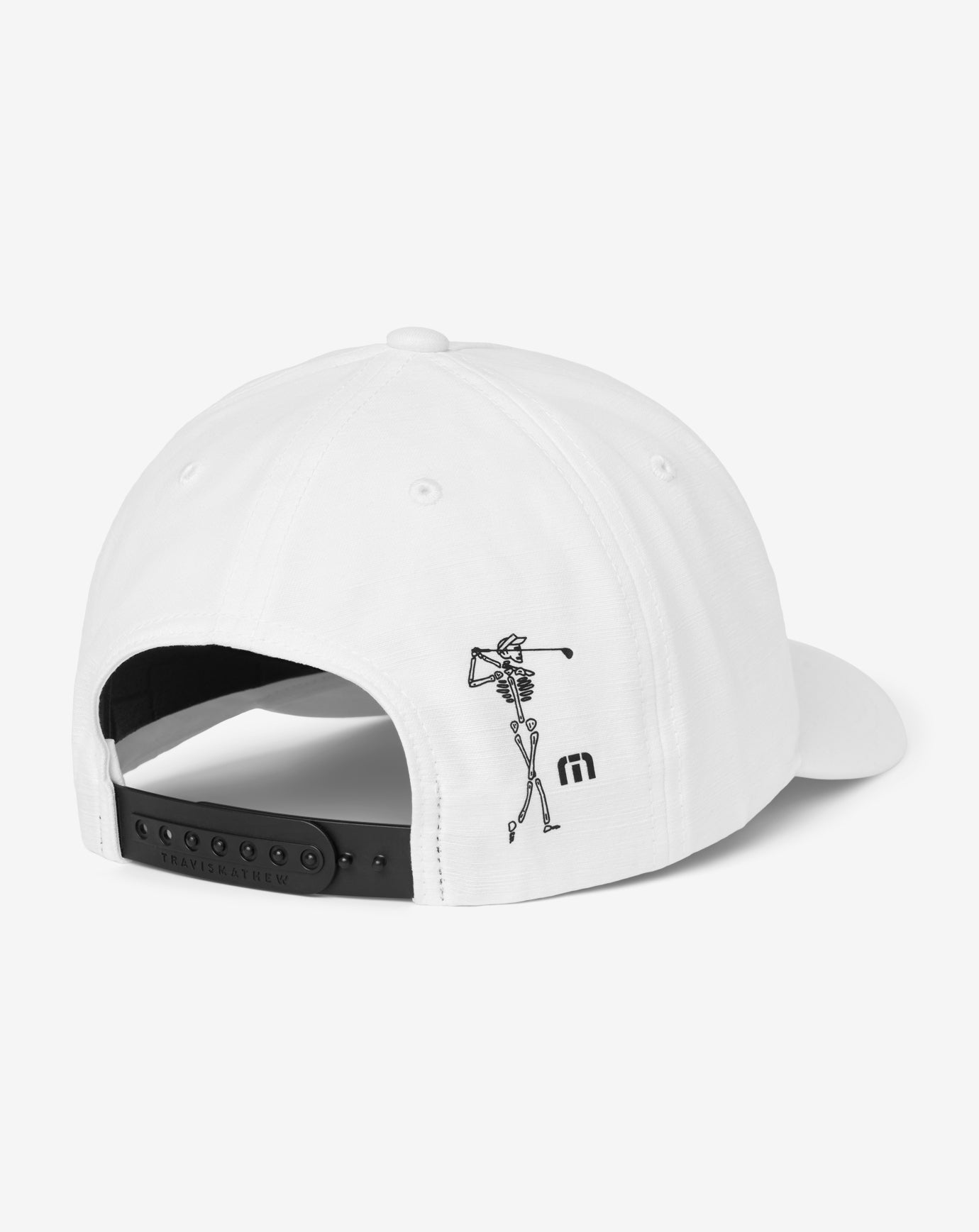 White Travis Mathew Golf Sucks Snapback Hat