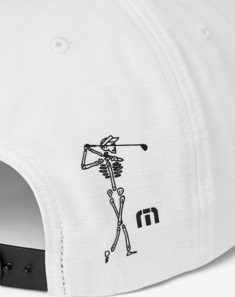White Travis Mathew Golf Sucks Snapback Hat
