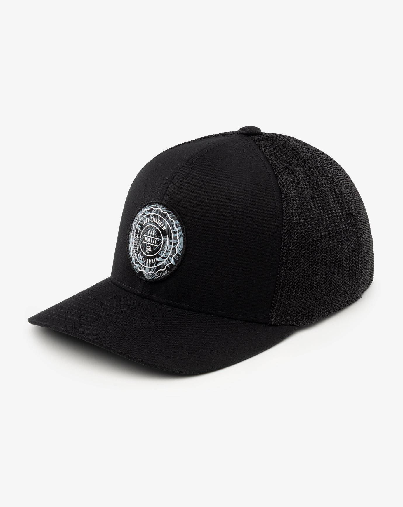 Black Travis Mathew The Patch Floral Snapback Hat