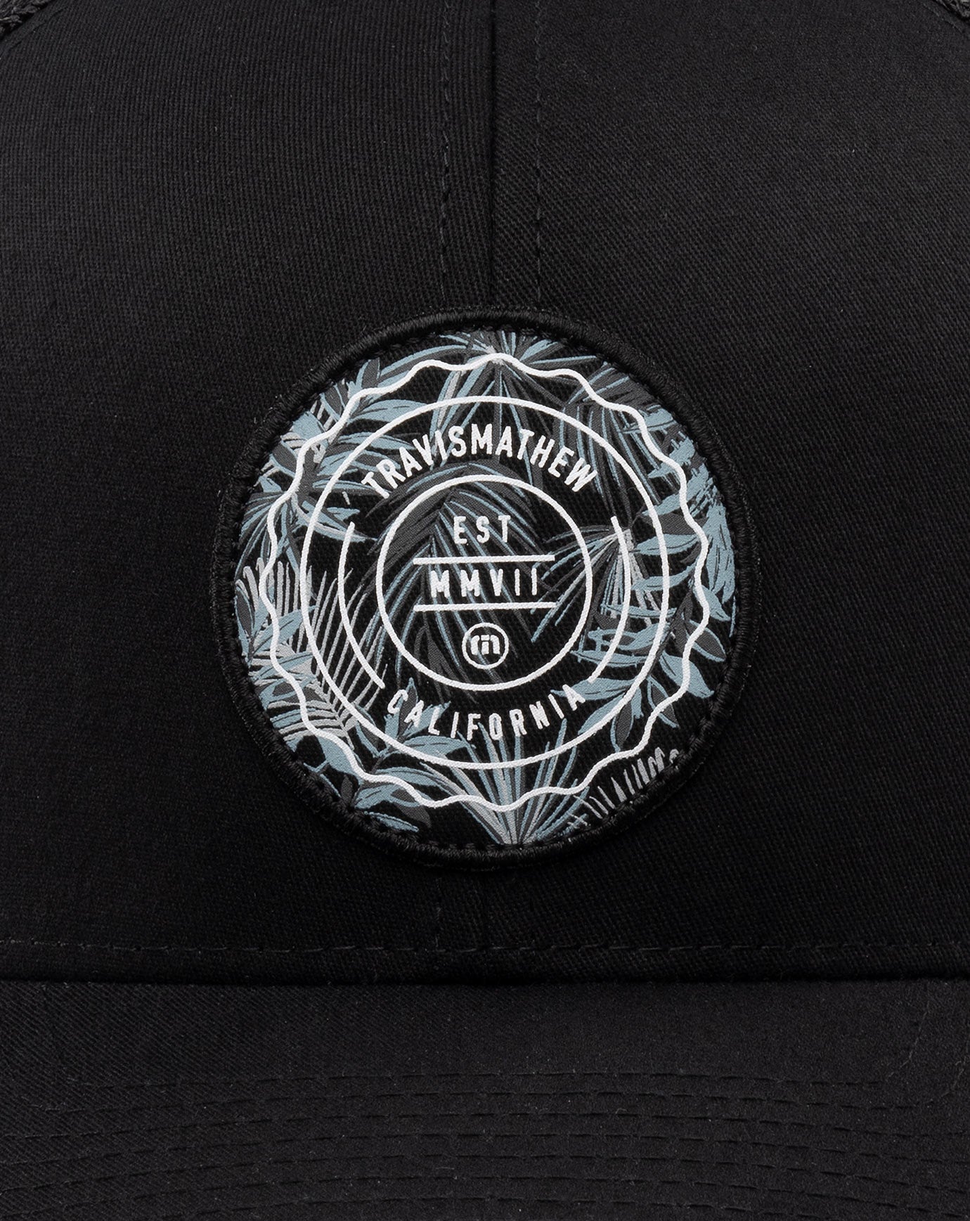 Black Travis Mathew The Patch Floral Snapback Hat
