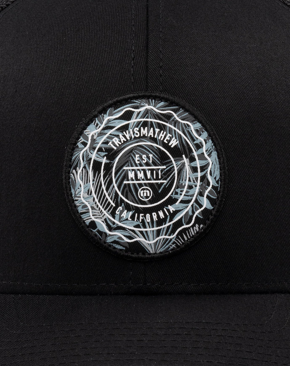 Black Travis Mathew The Patch Floral Snapback Hat