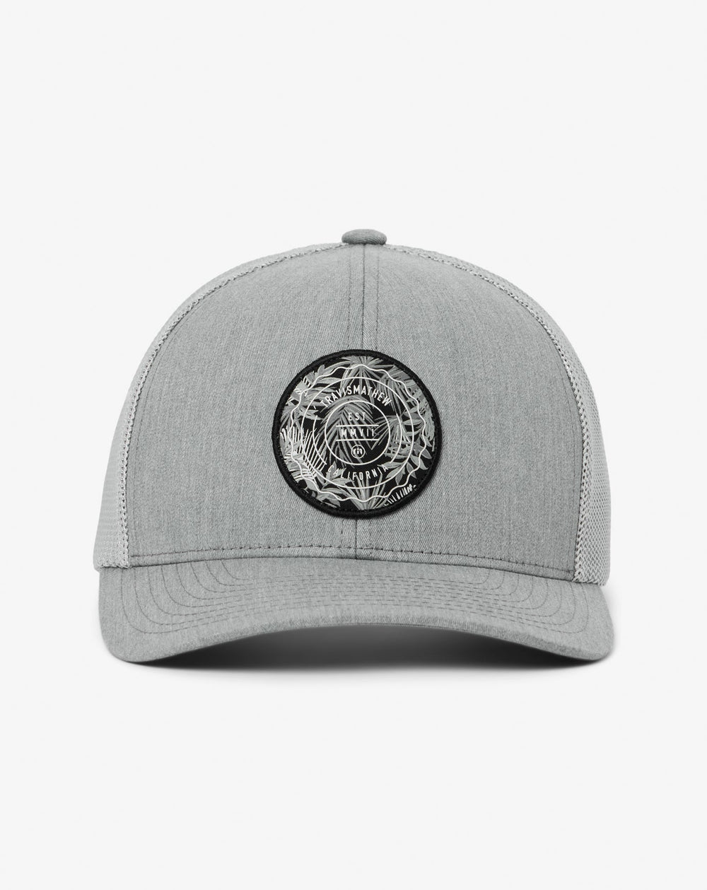 Heather Grey Travis Mathew The Patch Floral Snapback Hat
