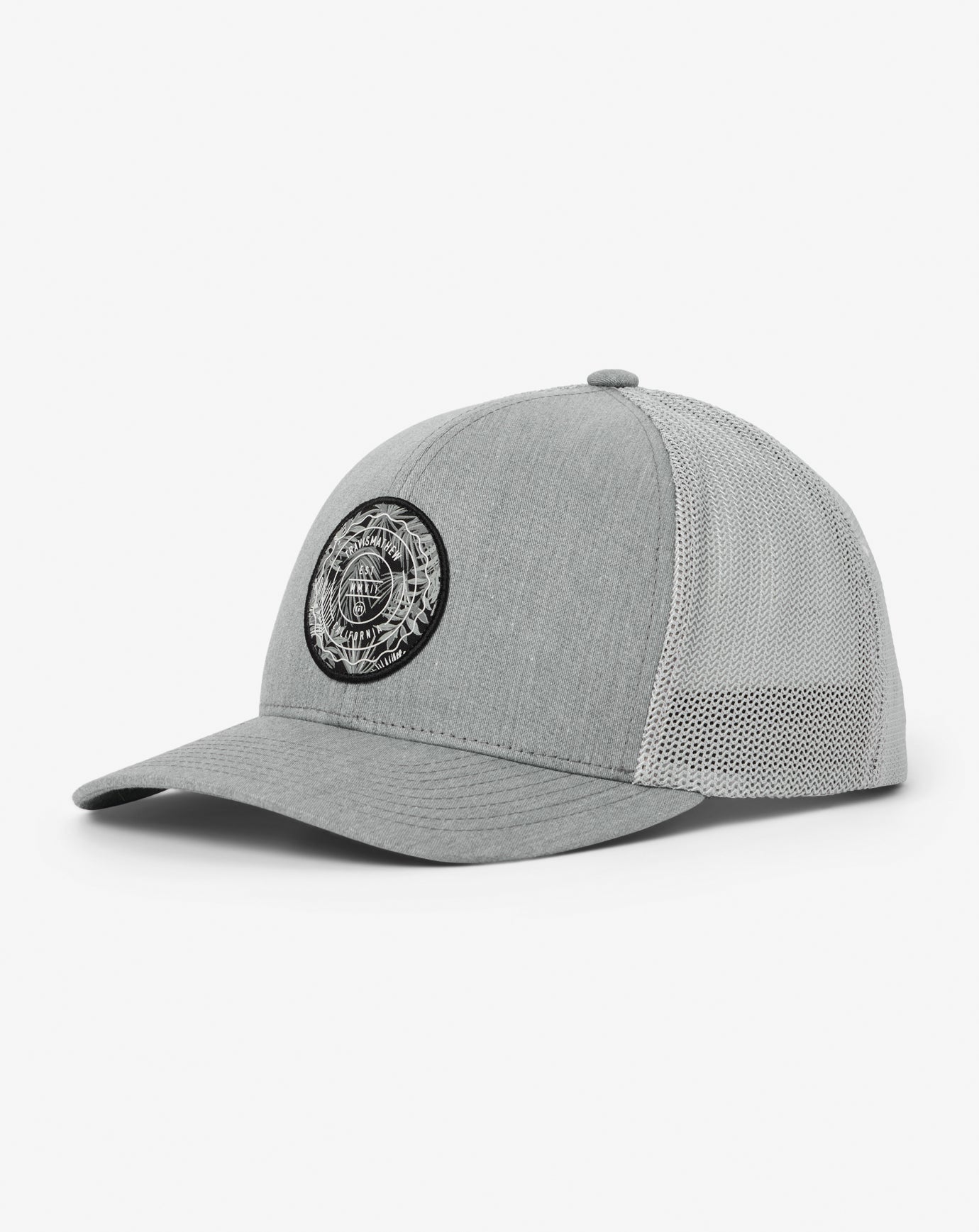 Heather Grey Travis Mathew The Patch Floral Snapback Hat
