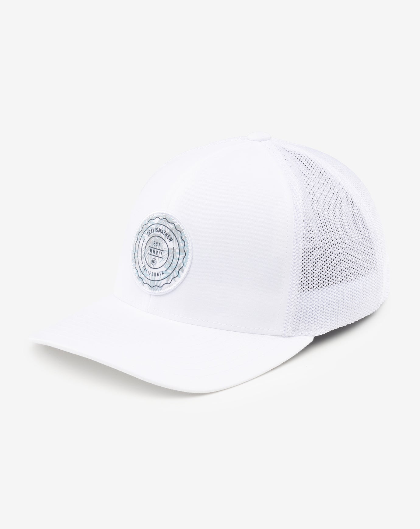 White Travis Mathew The Patch Floral Snapback Hat