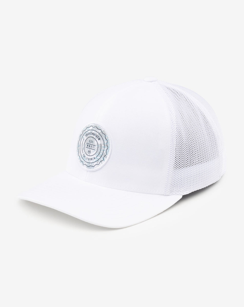 White Travis Mathew The Patch Floral Snapback Hat