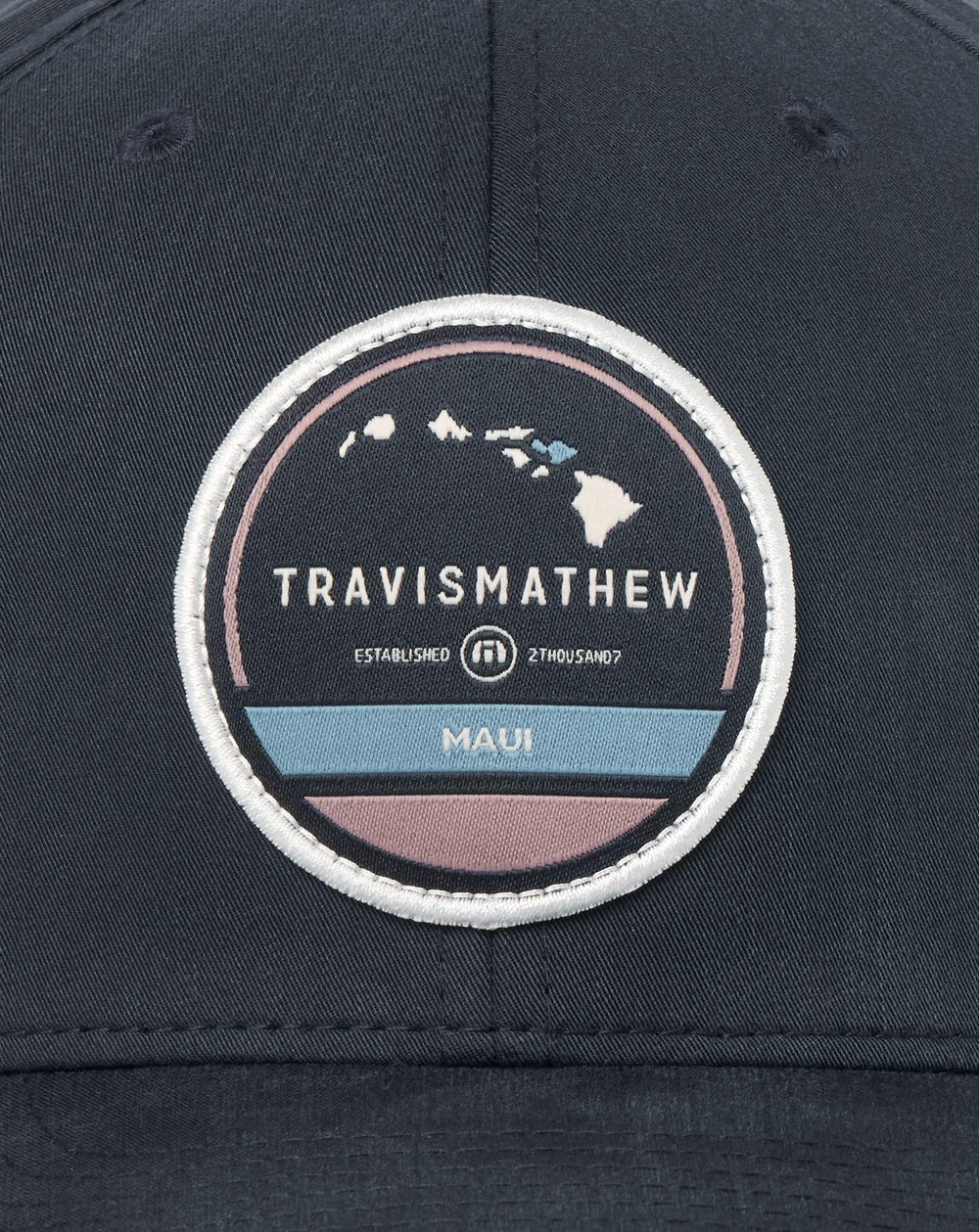 Total Eclipse Travis Mathew The Forbidden Isle 3.0 Maui Snapback Hat