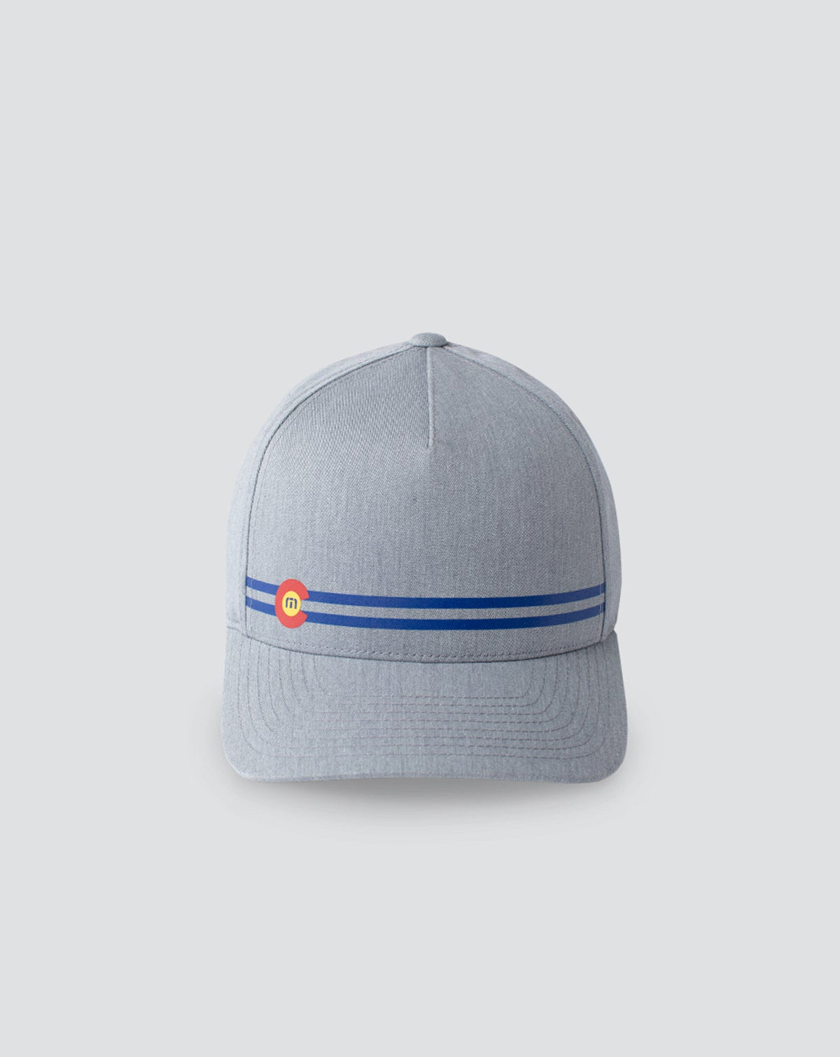 Heather Grey Travis Mathew Side Cut Snapback Hat