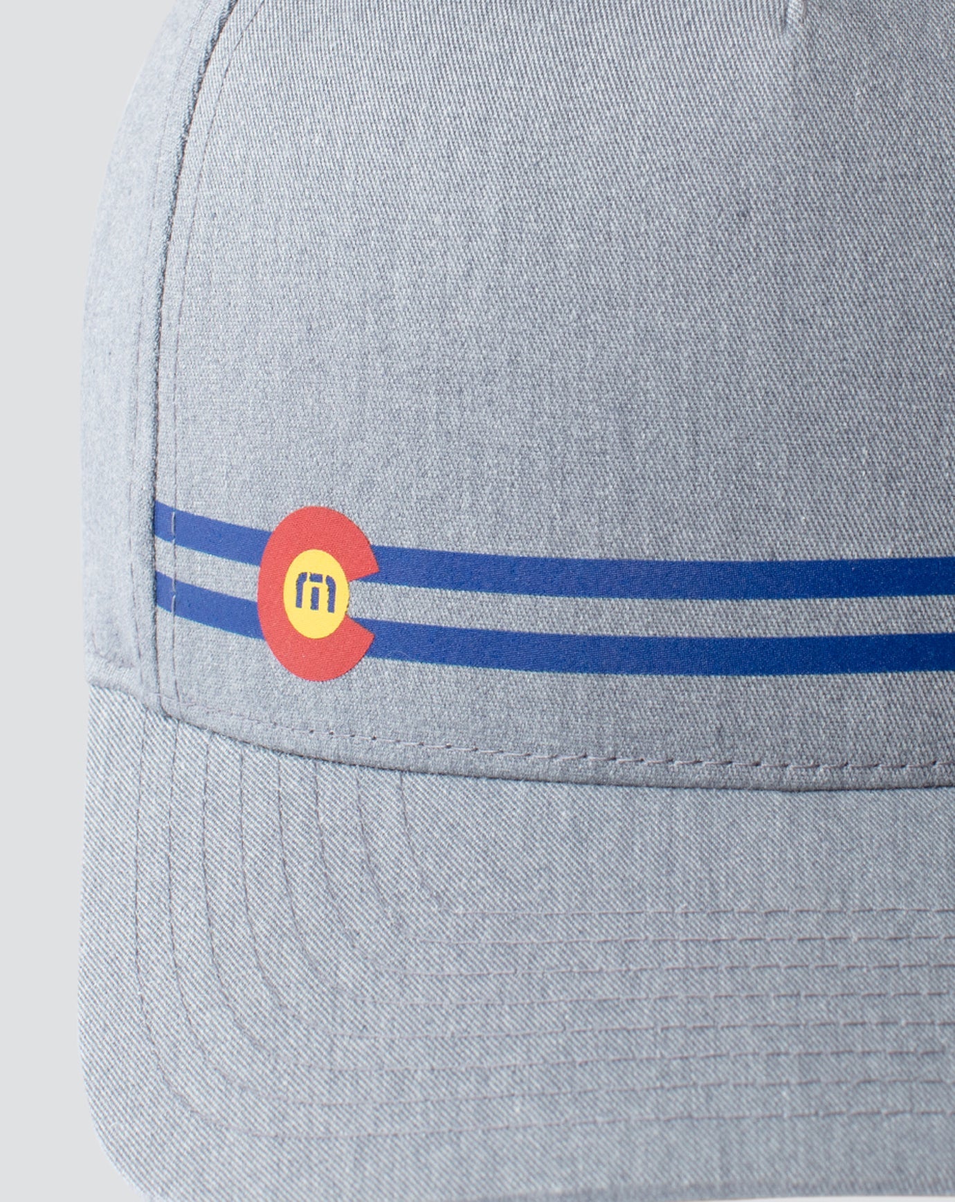 Heather Grey Travis Mathew Side Cut Snapback Hat