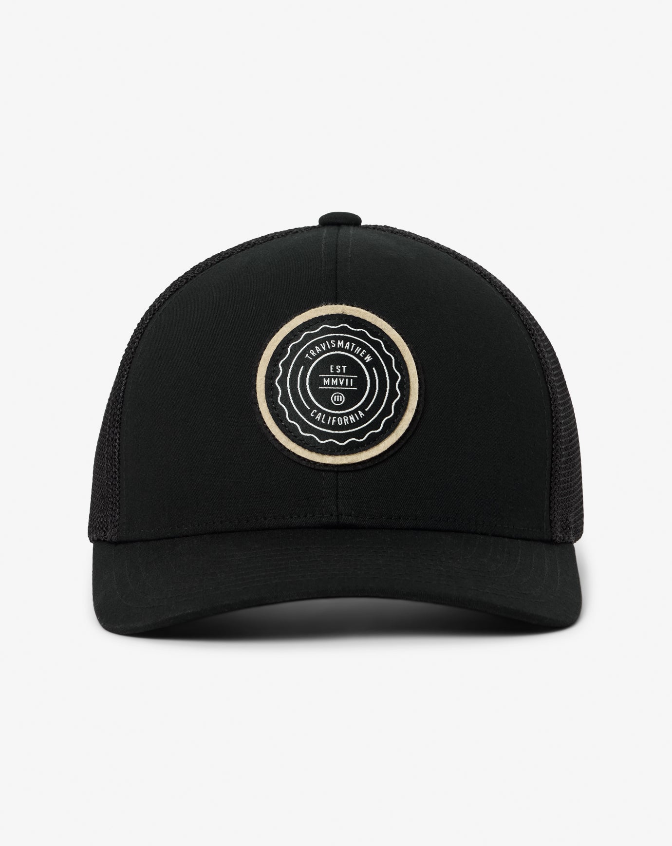 Black/Tan Travis Mathew The Patch Snapback Hat